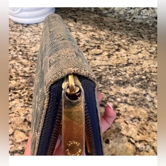 Authentic Louis Vuitton Denim Monogram Wallet - Picture 3 of 8